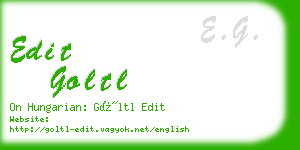 edit goltl business card